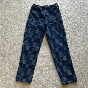 Hot Lava Blue Checkered Jeans